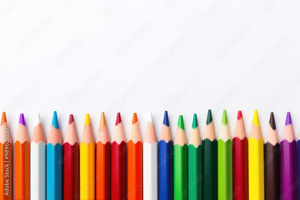 Color pencil backgrounds white background arrangement. Color pencil backgrounds white background arrangement.
