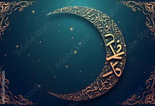 Ramadan kareem, ramadan feast greeting card vector illustration photo