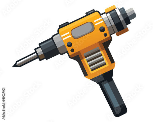 Jackhammer vector illustration isolated on a white background