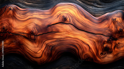 Wavy Wood Grain Background Illustration