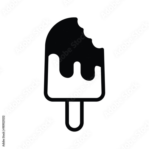 Colorful ice cream icon for all your sweet cravings