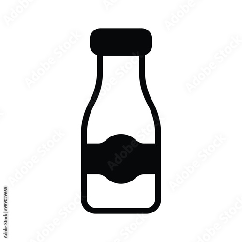 Classic ketchup bottle icon for your food related designs
