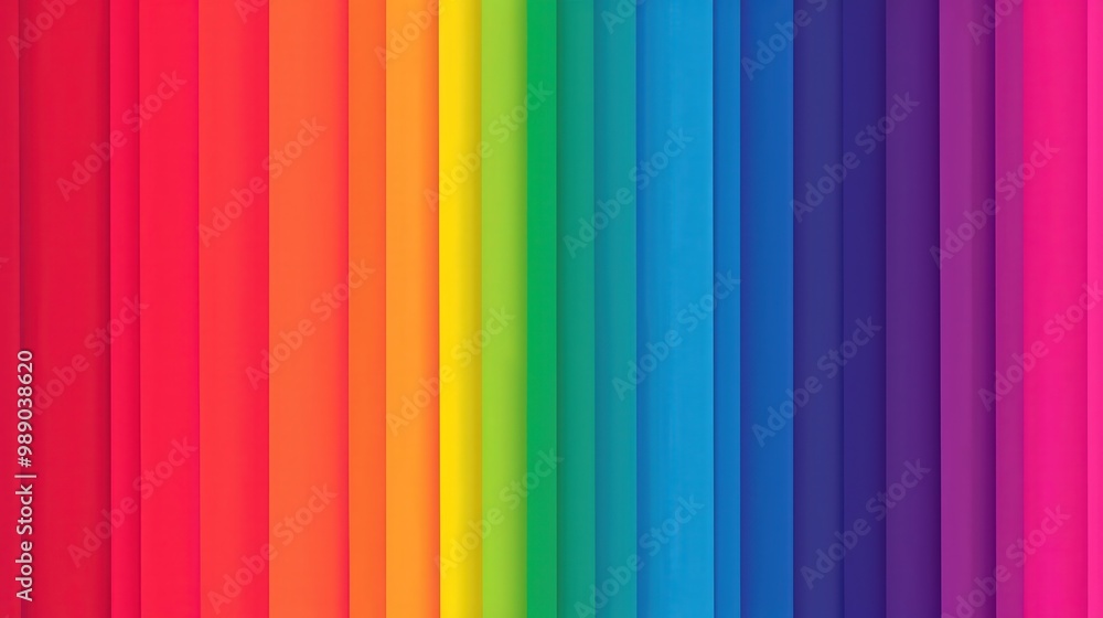 Obraz premium Elegant rainbow gradient backdrop, featuring smooth transitions of vibrant colors, perfect for contemporary design projects and digital applications.