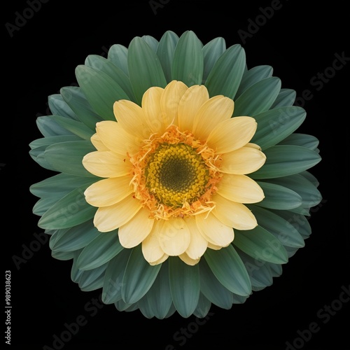 yellow dahlia flower