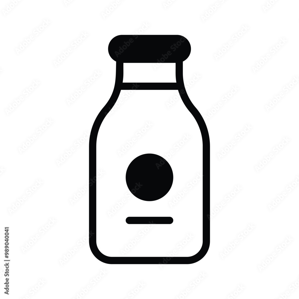 Clean and simple white drink bottle icon Clean and simple white drink bottle icon