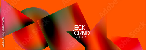 Fluid color geometric shapes abstract background. Vector Illustration For Wallpaper, Banner, Background, Card, Book Illustration, landing page