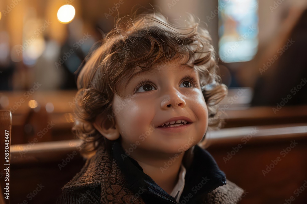 Realistic scene of a child being dedicated at a church service high-definition clarity Realistic scene of a child being dedicated at a church service high-definition clarity