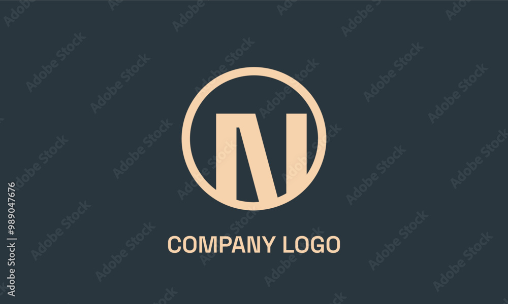 N logo for restaurant