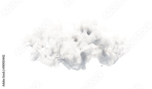 Transparent special effect stands out with fog or smoke. White cloud vector.