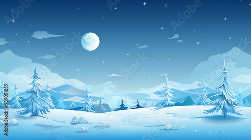 Serene Holiday Card Happy Holidays Team where 3D text delicately overlay 2D winter landscape leaving spacious blank area lower center writing seamlessly blending tactile feel of 3D calming simplicity