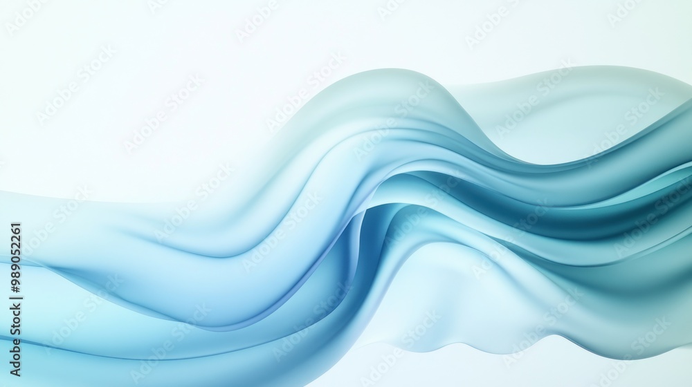 Fototapeta premium colorful waves abstract background in 3d render.AI generated