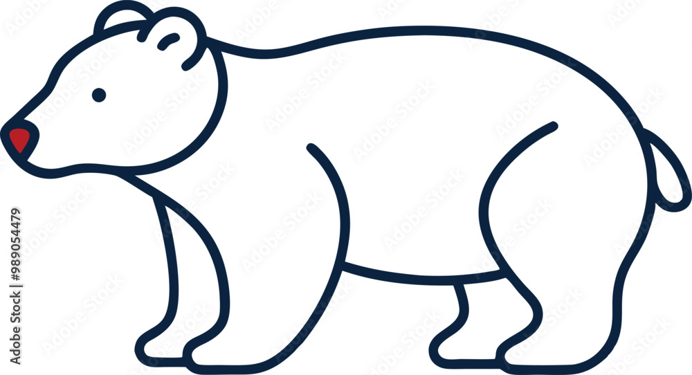 Adorable Polar Bear Cub Enjoying Snowy Playtime Vector Illustration
Adorable Polar Bear Cub Enjoying Snowy Playtime Vector Illustration