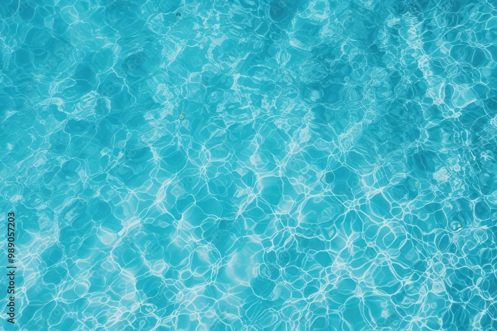 Obraz premium Blue water surface with light reflections perfect for backgrounds, nature themed designs, travel blog banners, or calming meditation visuals. Generative AI