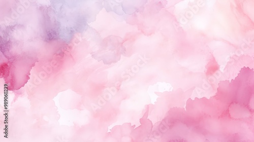 Pink and purple watercolor abstract background suitable for greeting cards, social media posts, invitations, and branding materials. Generative AI