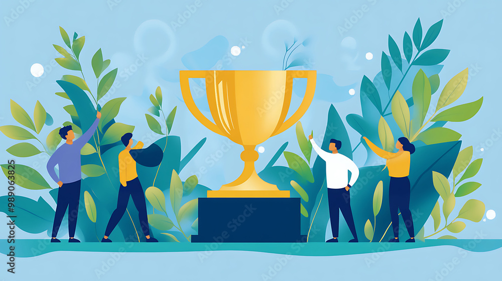 Vector illustration of an Employee Recognition card for Top Performer Award showcasing a dynamic background with a copyspace at the bottom center perfect for acknowledging exceptional performance Vector illustration of an Employee Recognition card for Top Performer Award showcasing a dynamic background with a copyspace at the bottom center perfect for acknowledging exceptional performance