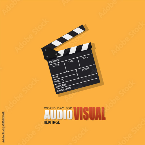 Poster for World Audiovisual Heritage Day, celebrated annually on 27 October around the world
