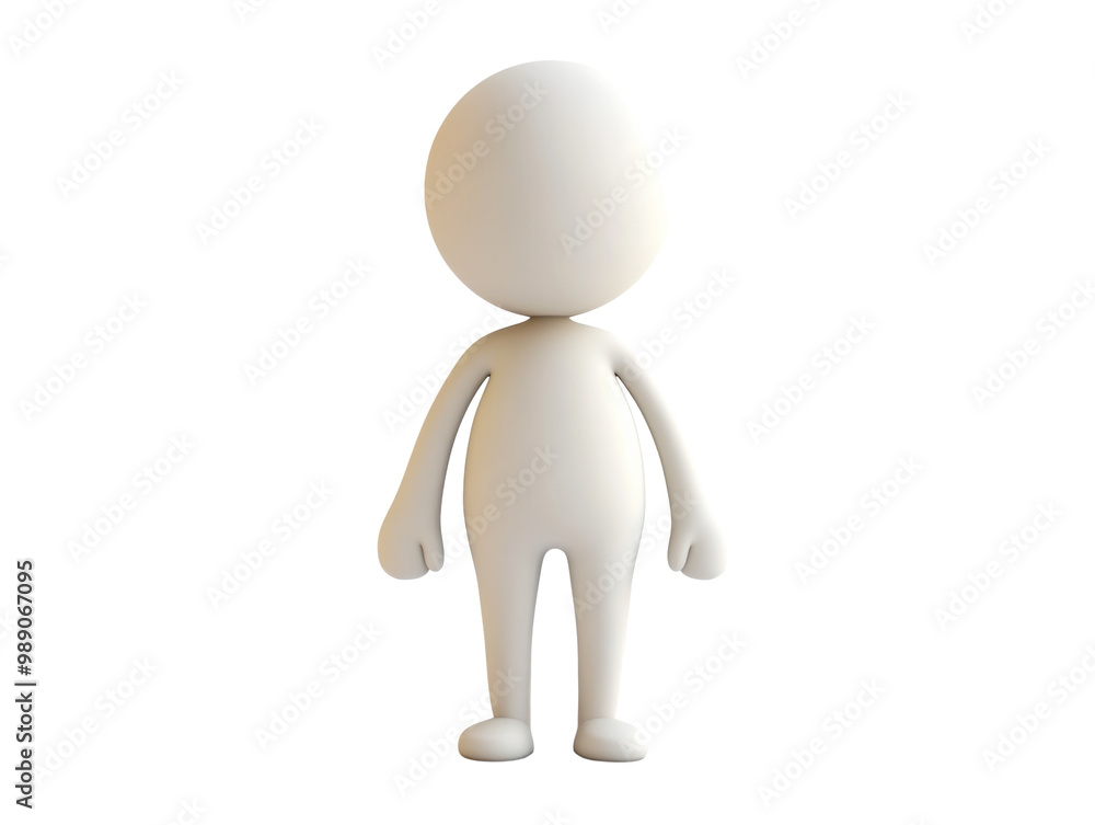 Stylized human figure, white isolate background transparent background Stylized human figure, white isolate background transparent background
