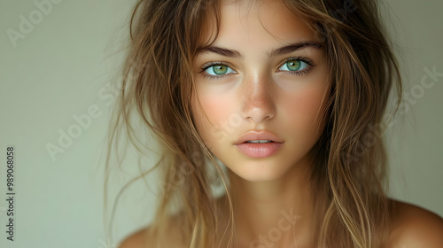 Wallpaper Mural Stunning Green Eyes with Natural Makeup Look Torontodigital.ca