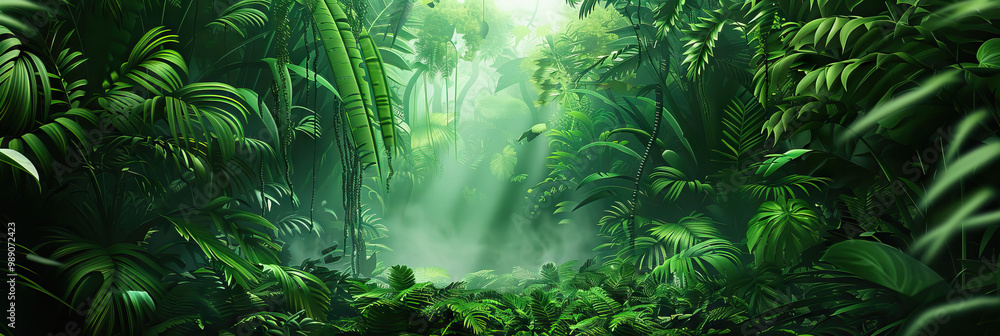 Forest Green Game Show Escape: Lush Jungle Theme Forest Green Game Show Escape: Lush Jungle Theme