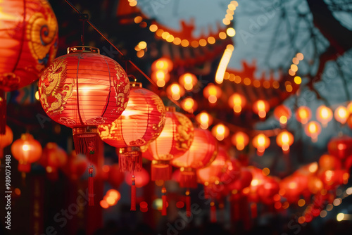 Celebrate Chinese New Year. Symbols of Chinese New Year. photo