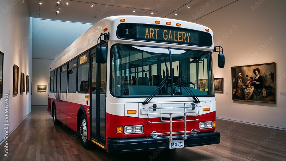 Fototapeta premium Bus to the art gallery.