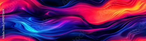 Vibrant abstract pattern featuring flowing waves of red, blue, and purple. Perfect for artistic and creative projects.