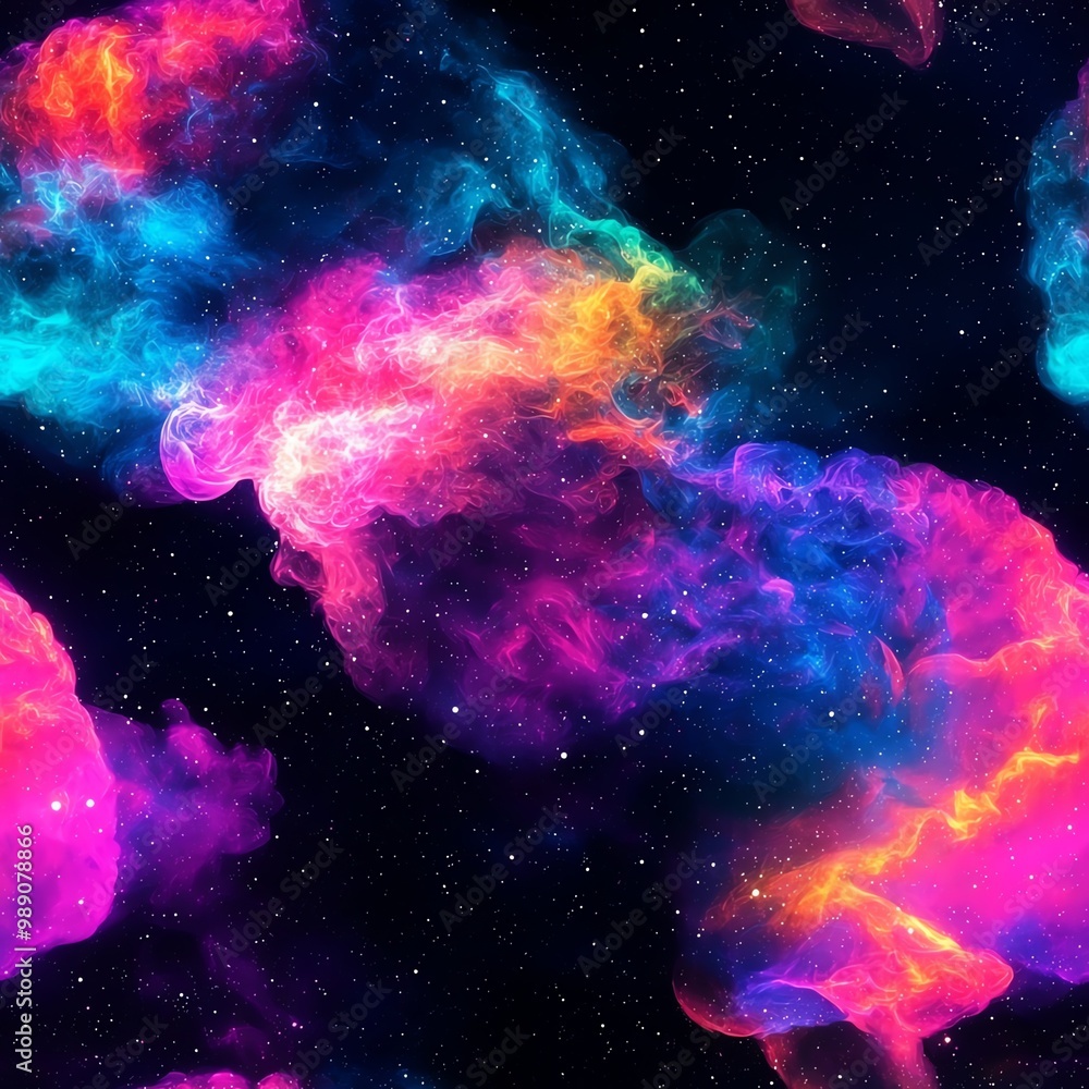 Vibrant cosmic nebula with colorful gases swirling in space, creating an otherworldly atmosphere that inspires wonder. Vibrant cosmic nebula with colorful gases swirling in space, creating an otherworldly atmosphere that inspires wonder.