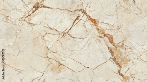 A close-up top view of beige marble with subtle brown veining, creating a warm and neutral floor texture