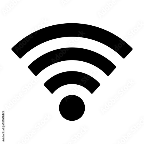 Illustration vector, wifi, Contactless signal NFC payment line icon	