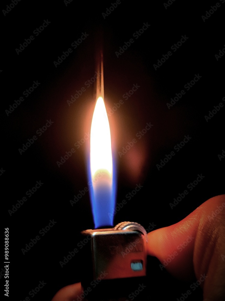 the flame of a gas lighter in the silent darkness - II the flame of a gas lighter in the silent darkness - II