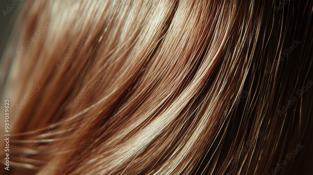 Glossy Hair Close-Up Shot of Woman Locks Glossy Hair Close-Up Shot of Woman Locks