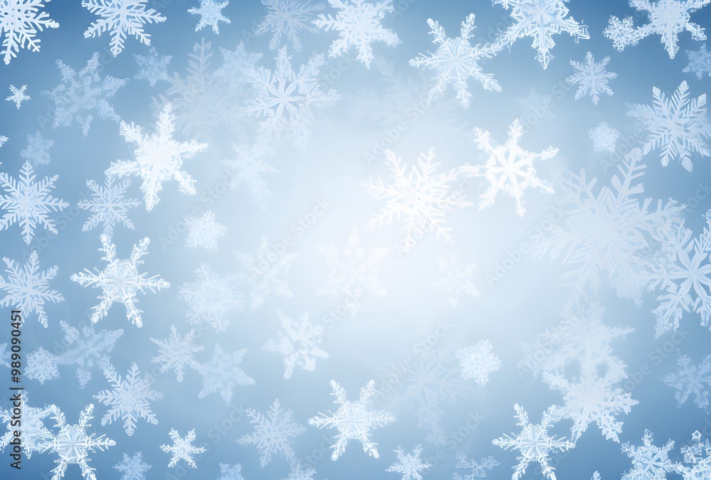 Abstract Blue Snowflake Background Pattern Abstract Blue Snowflake Background Pattern