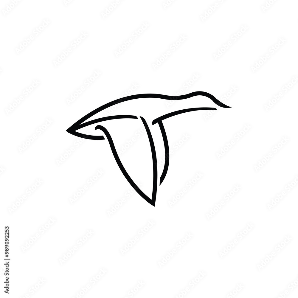 Obraz premium simple hummingbird design