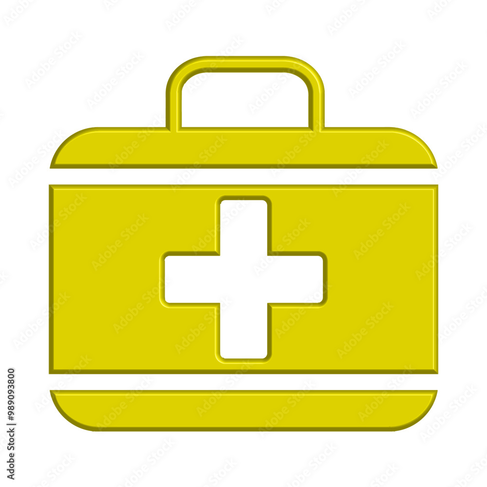 Obraz premium First aid kit icon template
