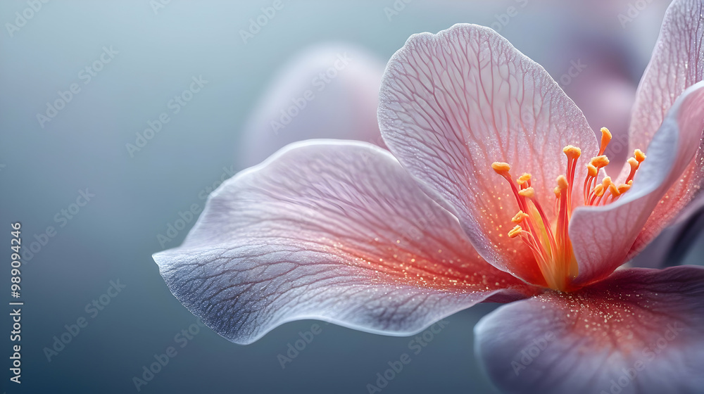 Delicate Flower Petals with Glittering Texture Delicate Flower Petals with Glittering Texture