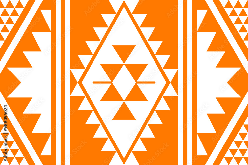 Fotografie Native pattern american tribal indian ornament pattern geometric ethnic textile