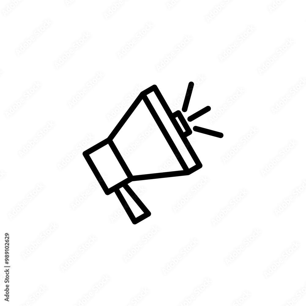 Obraz premium Megaphone icon vector. Loudspeaker icon. 