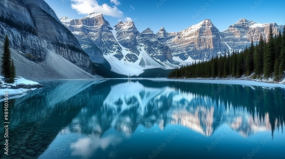 Fototapeta premium lake louise banff national park country