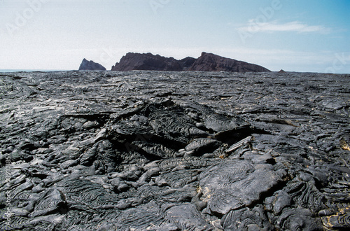 Volcan Sullivan Bay, Ile Santiago, Parc national. Archipel des Galapagos, Equateur photo