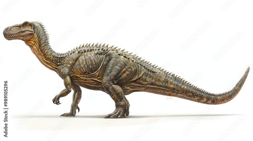 Fototapeta premium A Detailed Illustration of a Baryonyx
