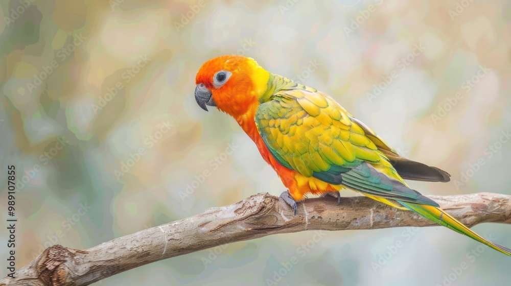 A Colorful Parrot Perched on a Branch A Colorful Parrot Perched on a Branch