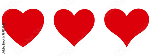 ハート　シンプル　赤