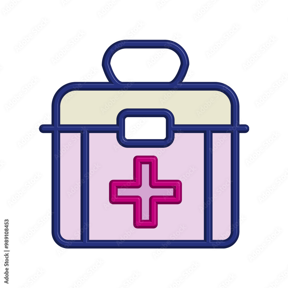 Obraz premium First aid kit icon template