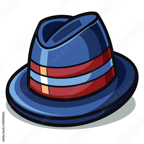 Trilby hat vector
