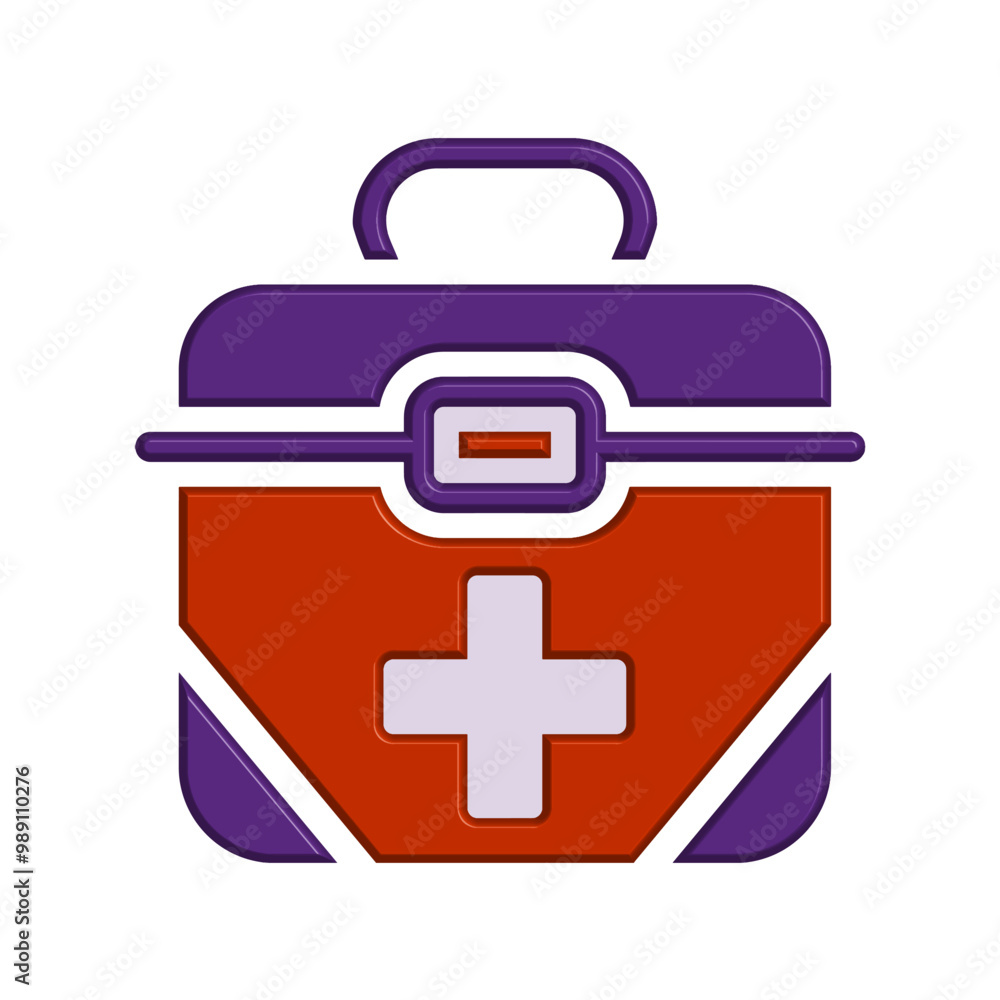 Obraz premium First aid kit icon template