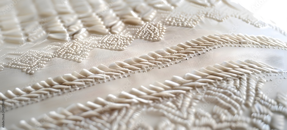 Delicate Art Deco Lace & Pearl Pattern Delicate Art Deco Lace & Pearl Pattern