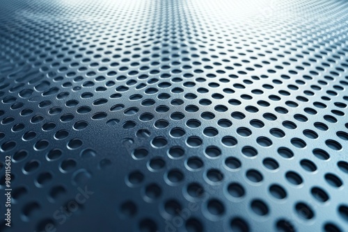 Abstract Pattern of Circular Holes in a Metal Surface