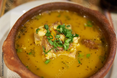 llama casserole, typical food from the north of Argentina, Salta. Traditional Argentinian food photo