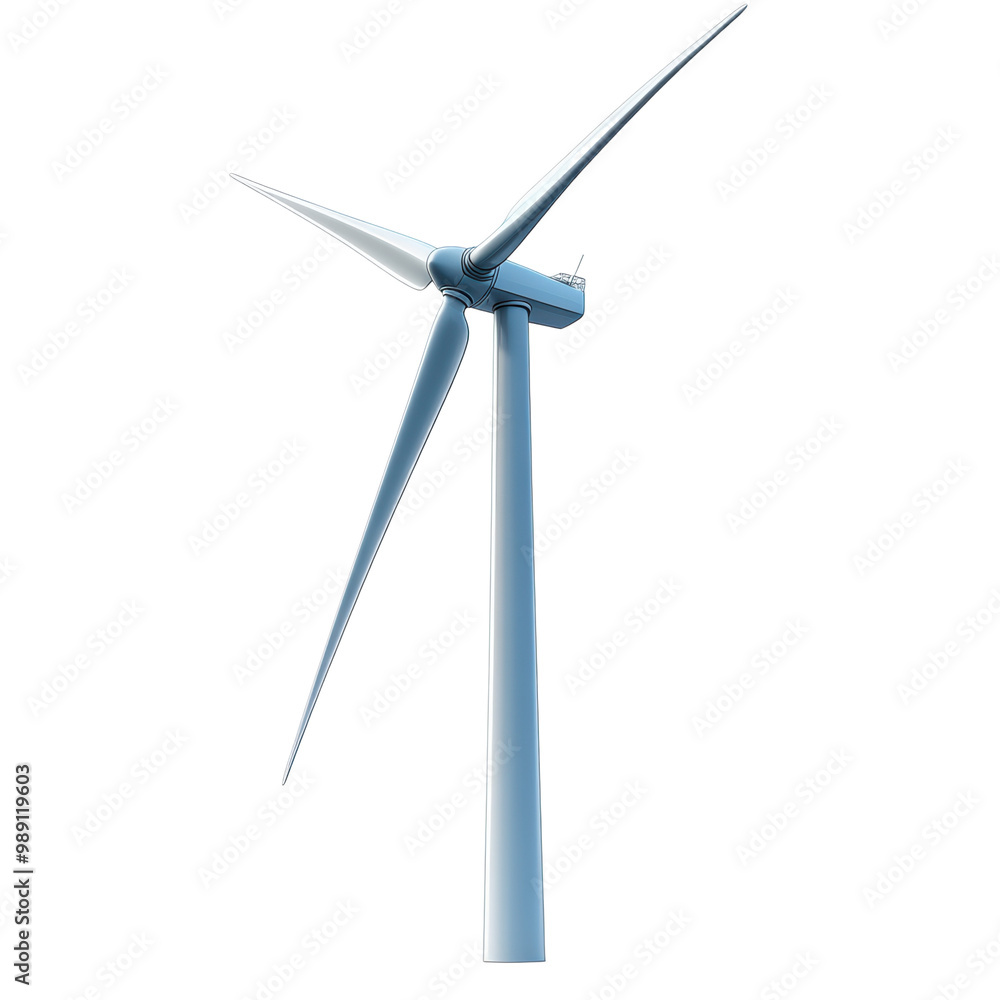 Wind turbine, white isolate background. transparent background Wind turbine, white isolate background. transparent background