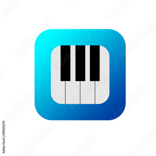 piano keys vector illustration